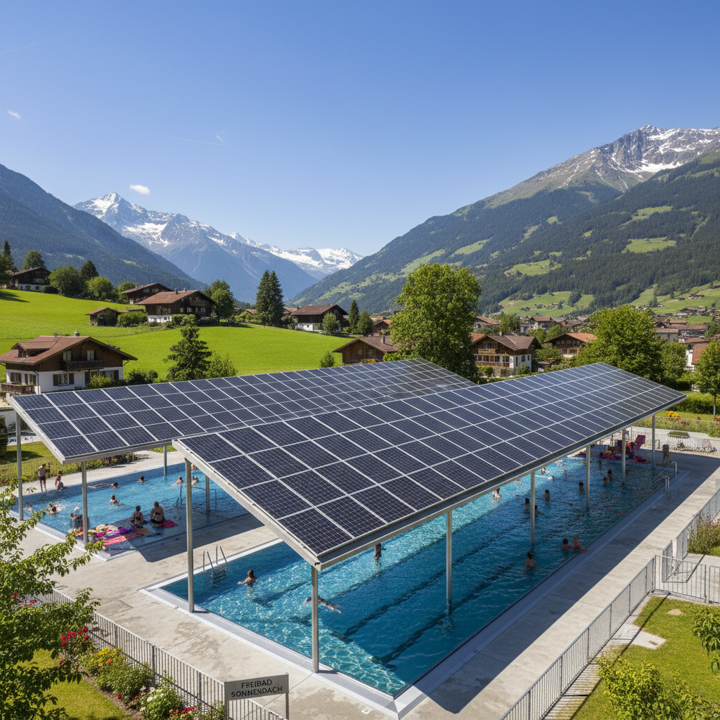 Solaranlage auf Schweizer Hausdach